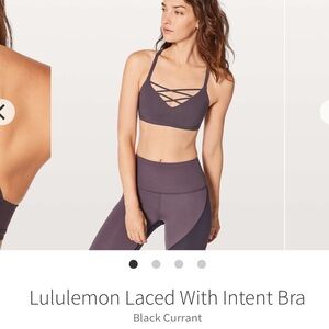 Lululemon Athletica Laced With Intent Bra